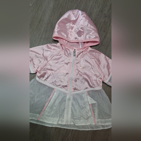 Nike Windrunner Jacket Girl Toddler Size 4 Windbreaker-Rain Coat - Picture 2 of 4